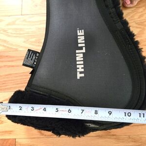 ThinLine Full Sheepskin Trifecta Half Pad, Black, Size L